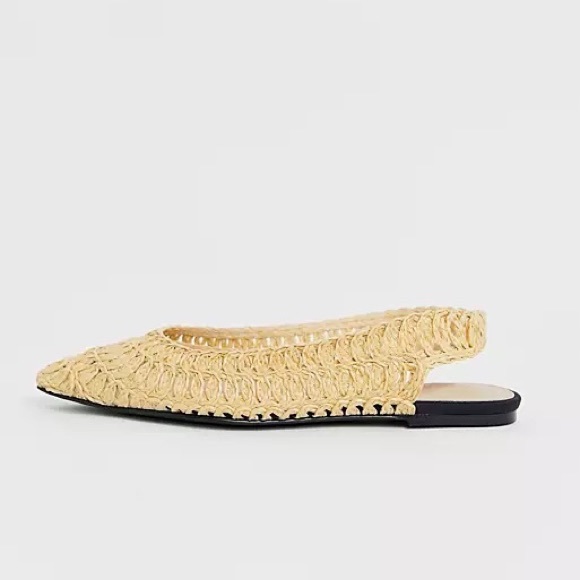 ASOS Design Lively slingback ballet flats- butter yellow on trend 🧈 - Picture 2 of 14